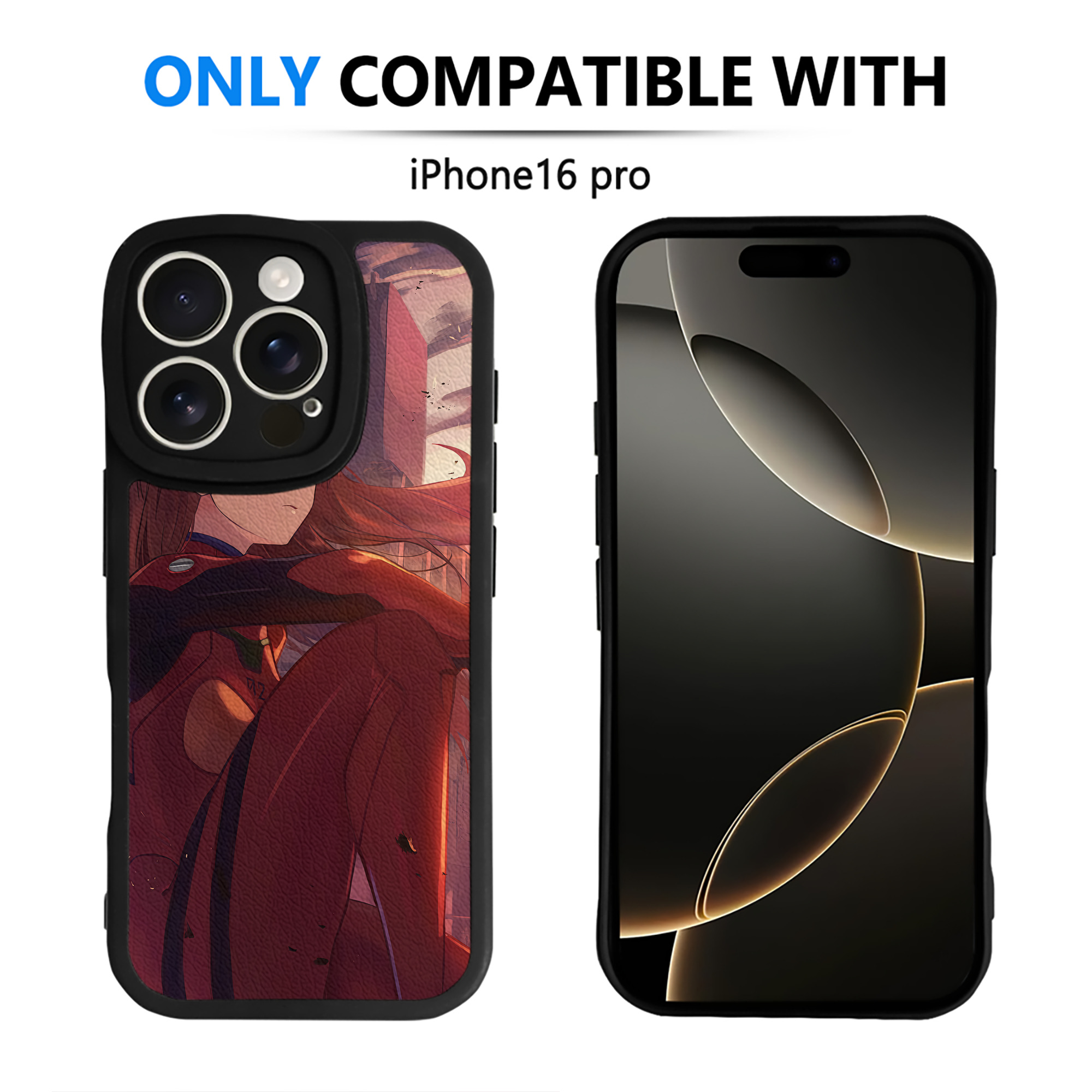 （画像用） EVA 新世紀エヴァンゲリオン 【iPhone 16シリーズ対応】シリコンスマホケース（レザー調） 材質：シリコン